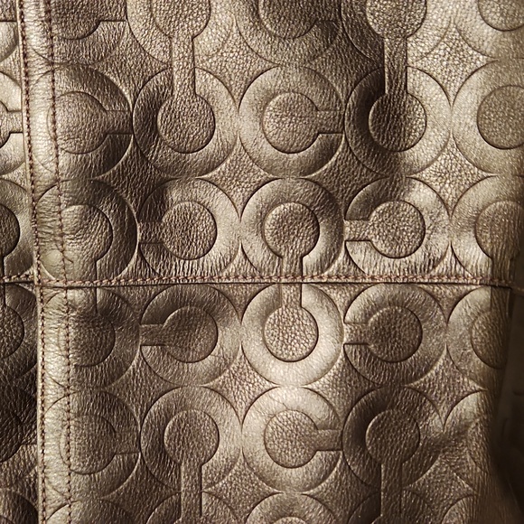 Coach bag. Dark brown. Leather - Picture 2 of 5